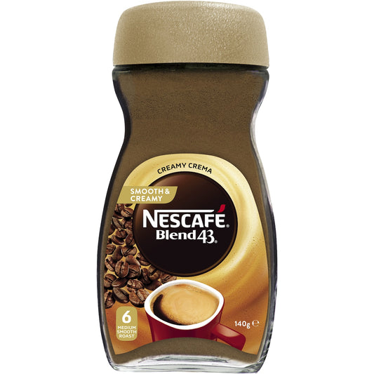 Nescafe Blend 43 Smooth & Creamy Instant Coffee Jar 140g