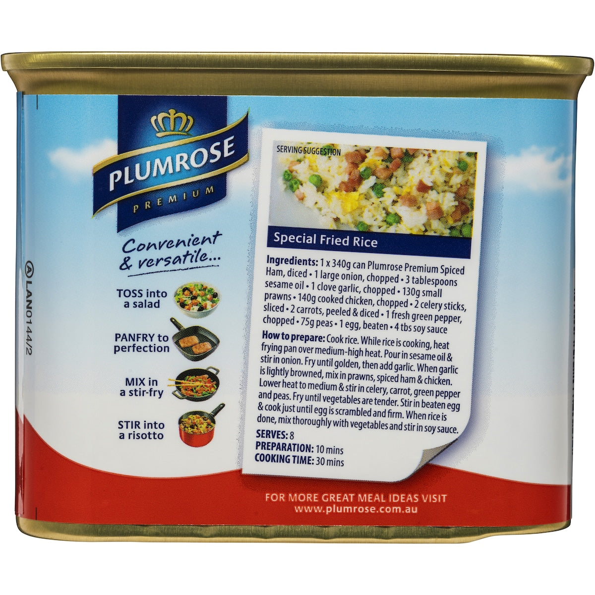 Plumrose Ham Spiced 340g
