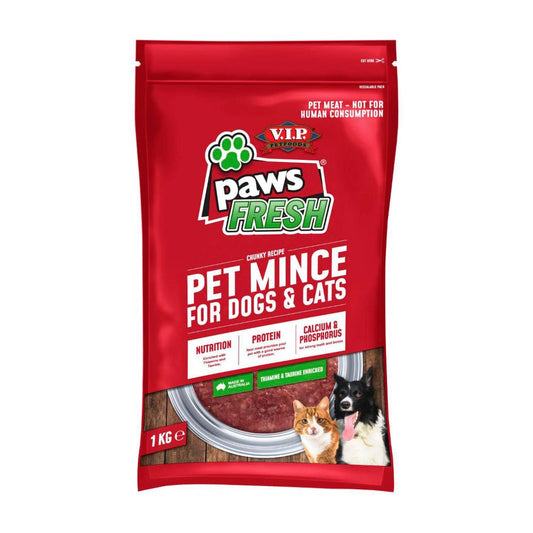Paws Beef Mince Dog Food - 1 KG
