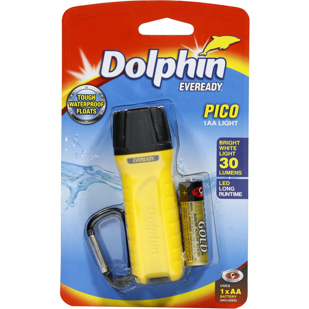 Eveready Dolphin Pico Floating Torch 45 Lumens AA Batteries each