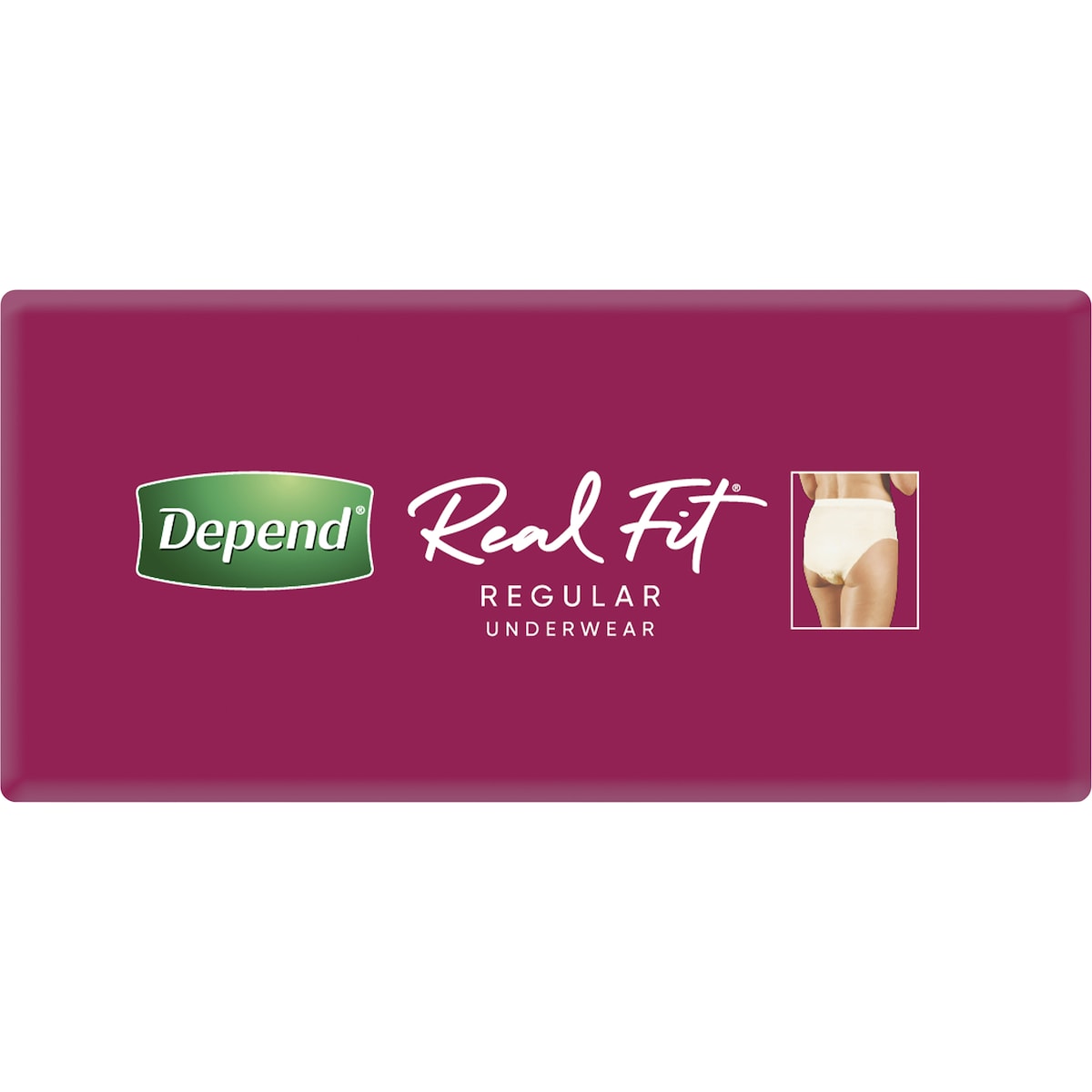 Depend Real Fit Regular Incontinence Underwear For Women Large 8 Pack