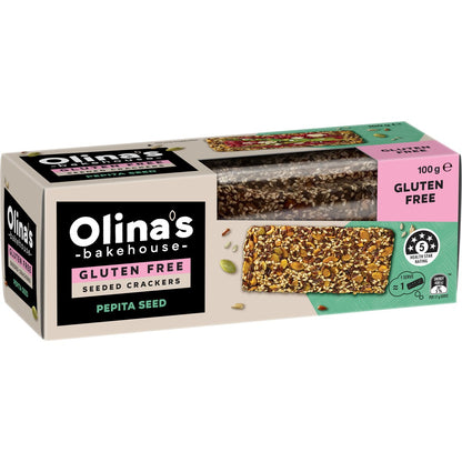Olinas Bakehouse Gluten Free Crackers Pepita Seed 100g