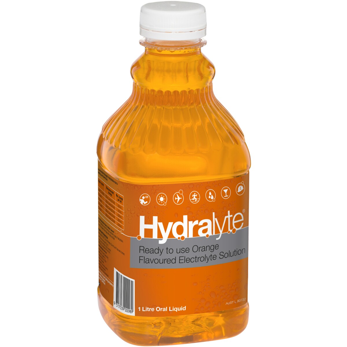 Hydralyte Electrolyte Solution Orange 1L