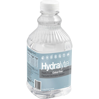 Hydralyte Colour Free Lemonade 1l