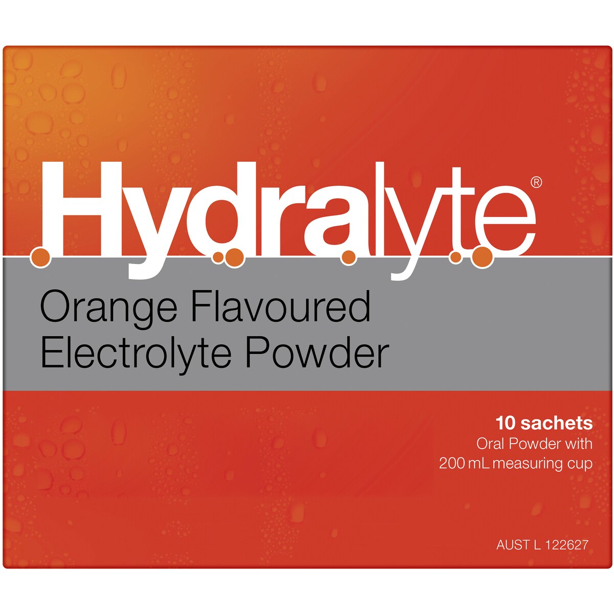Hydralyte Powder Sachets Orange 10 Sachets