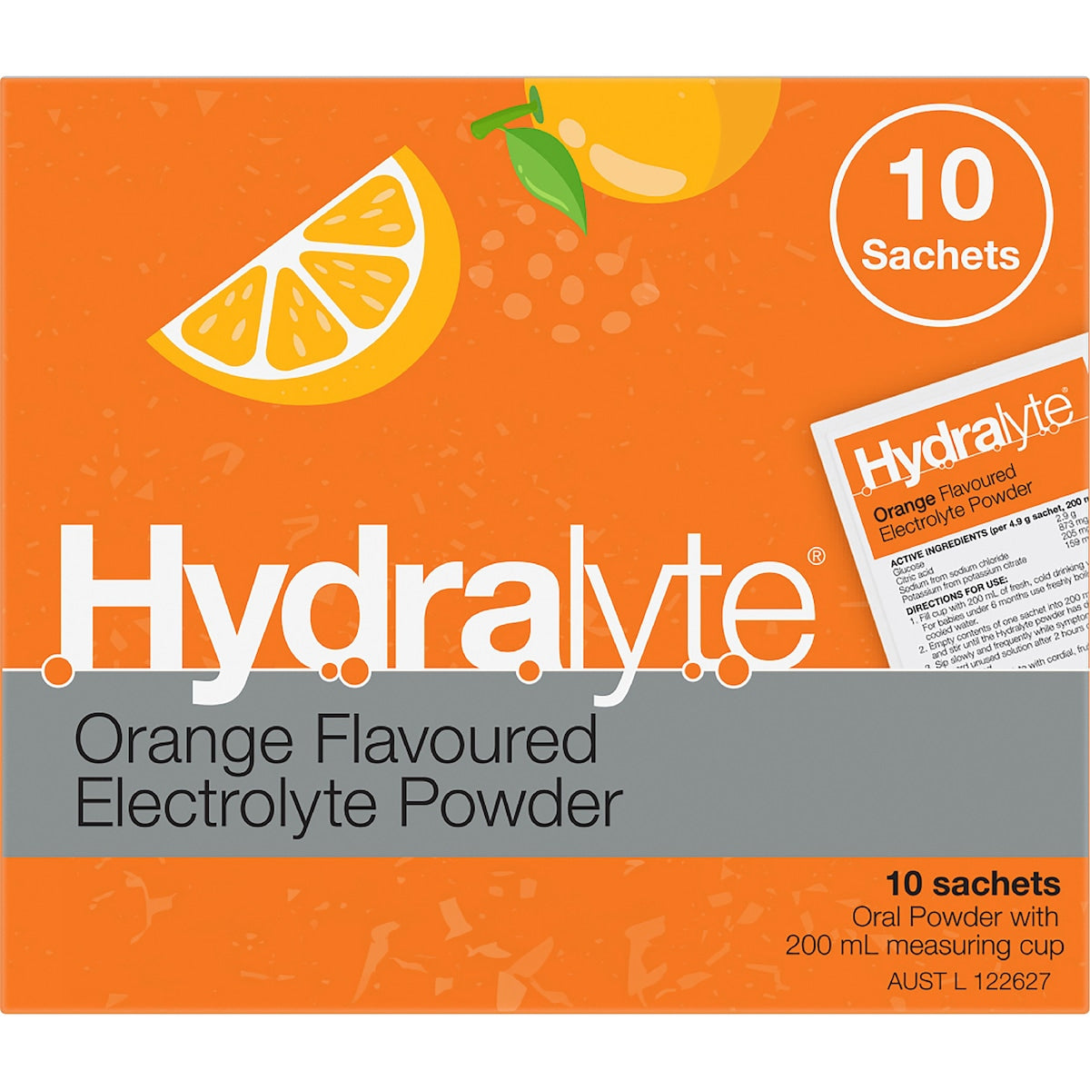 Hydralyte Powder Sachets Orange 10 Pack