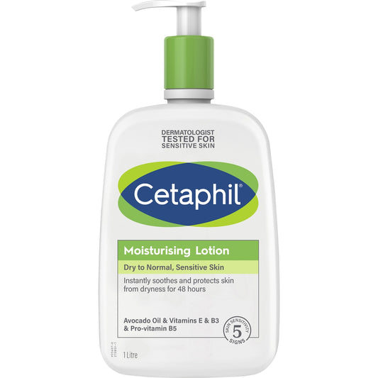 Cetaphil Moisturising Lotion Dry To Normal Sensitive Skin 1l