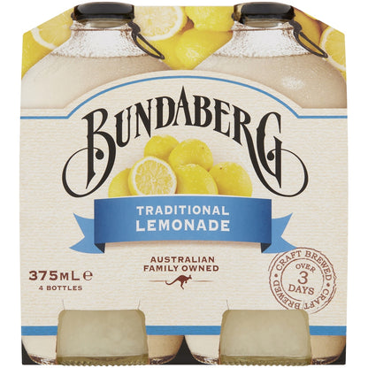 Bundaberg Traditional Lemonade 4x375ml 375ml X 4 Pack