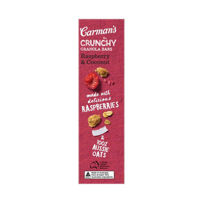 Carman's Crunchy Granola Bar Raspberry & Coconut 5 Pack - 150g