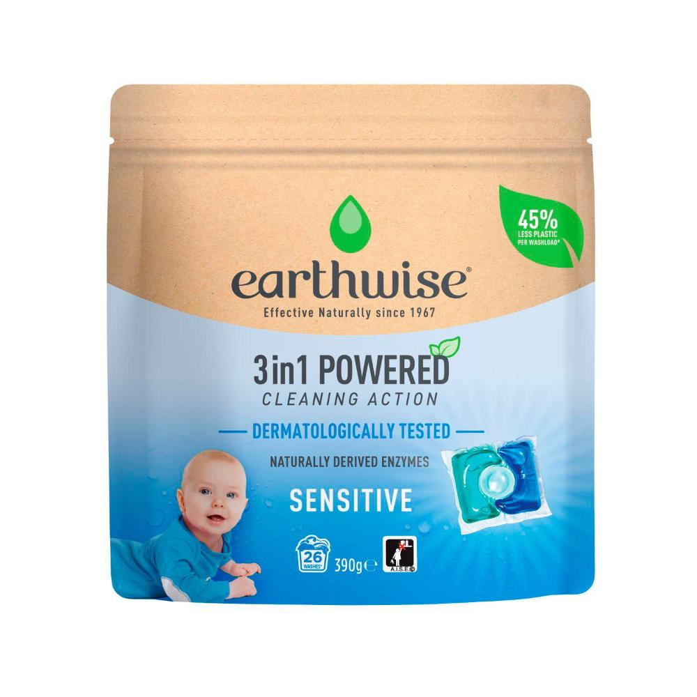 Earthwise 3 In 1 Laundry Capsules Sensitive - 26 pack