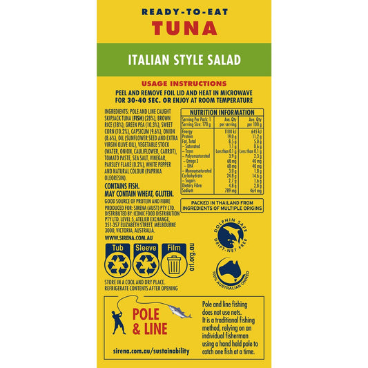 Sirena Italian Style Salad With Tuna 170g