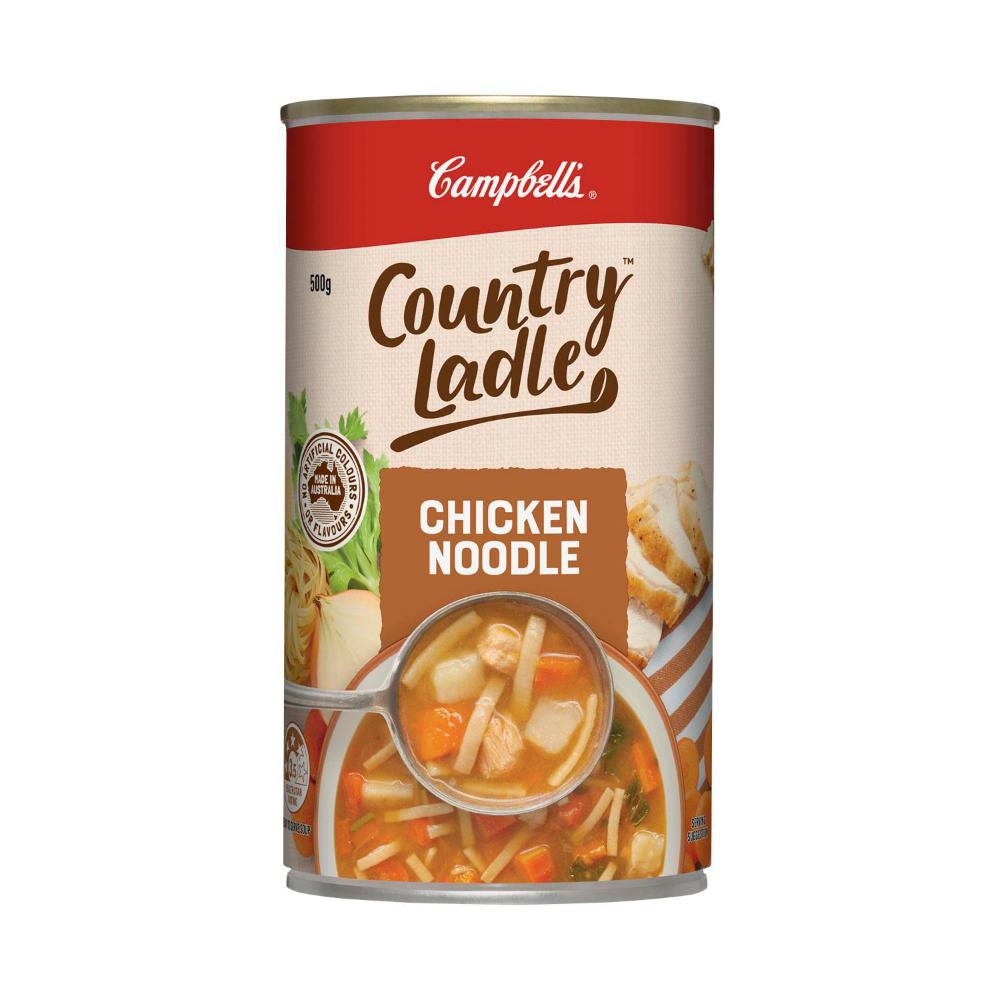 Campbell's Country Ladle Soup Can Chicken Noodle - 500g