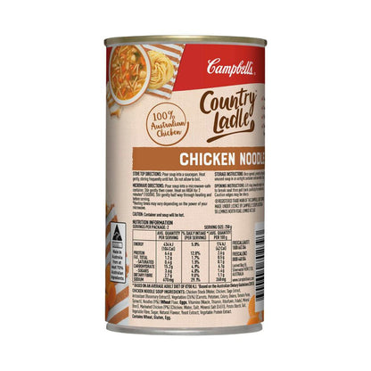 Campbell's Country Ladle Soup Can Chicken Noodle - 500g