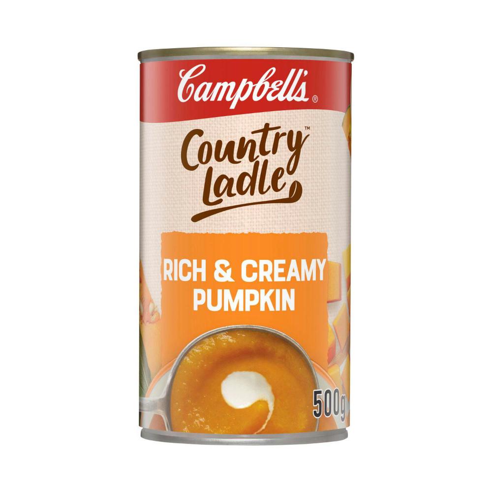 Campbell's Country Ladle Soup Can Rich & Creamy Pumpkin - 500g