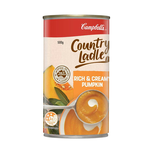 Campbell's Country Ladle Soup Can Rich & Creamy Pumpkin - 500g