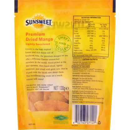 Sunsweet Premium Dried Mango 130g