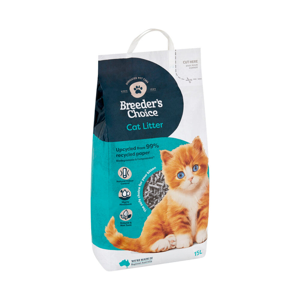 Breeders Choice Cat Litter Paper - 15L