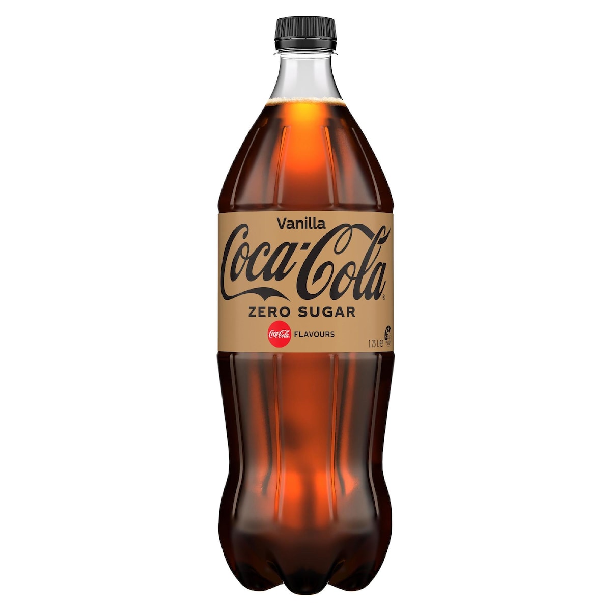 Coca-cola Vanilla Zero Sugar Soft Drink Bottle 1.25l