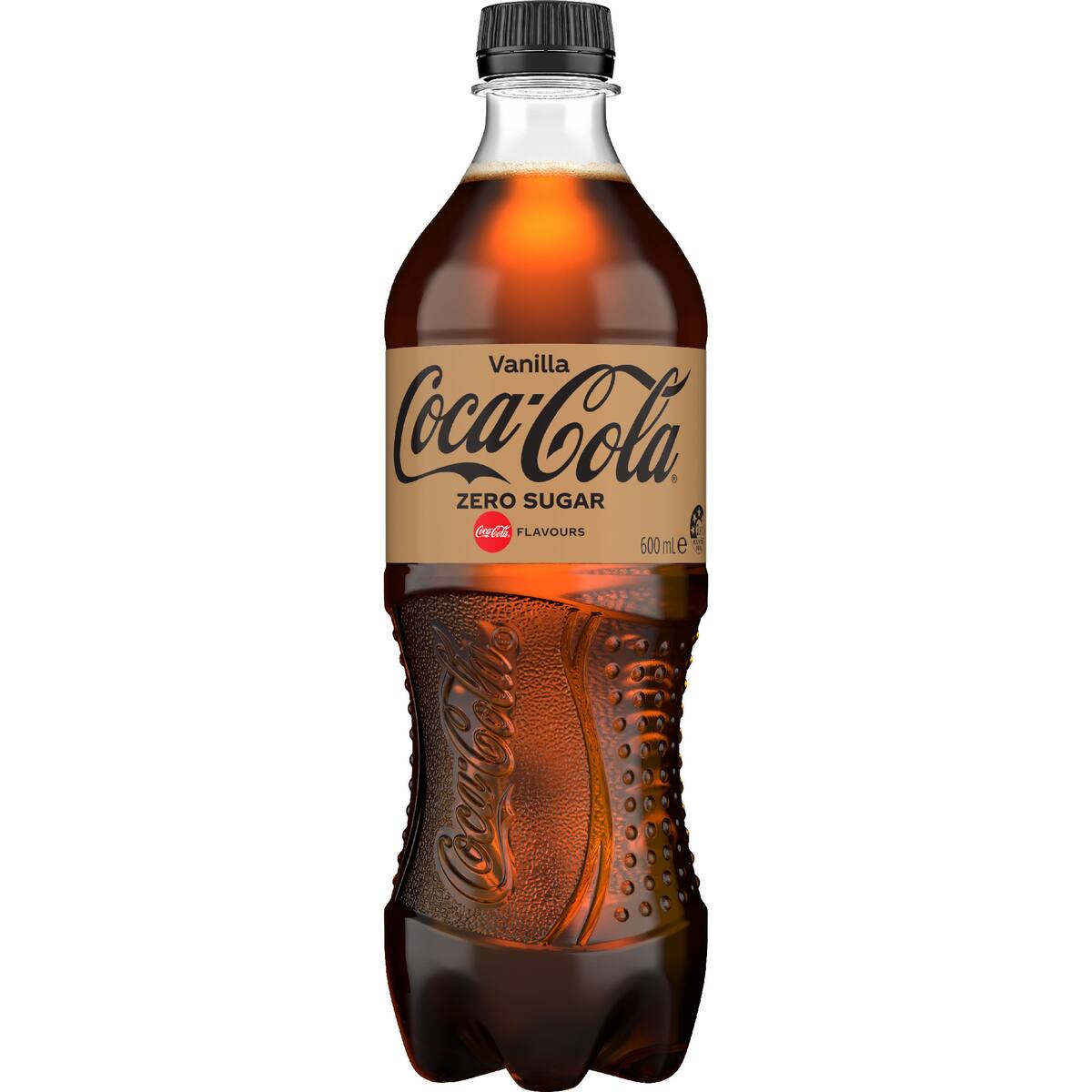 Coca-cola Zero Sugar Vanilla Soft Drink Bottle 600ml