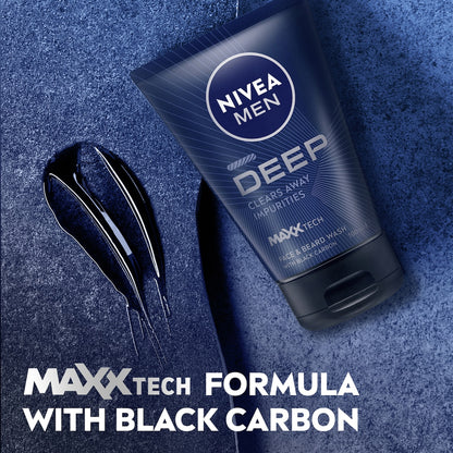 Nivea Men Deep Face & Beard Wash 100ml