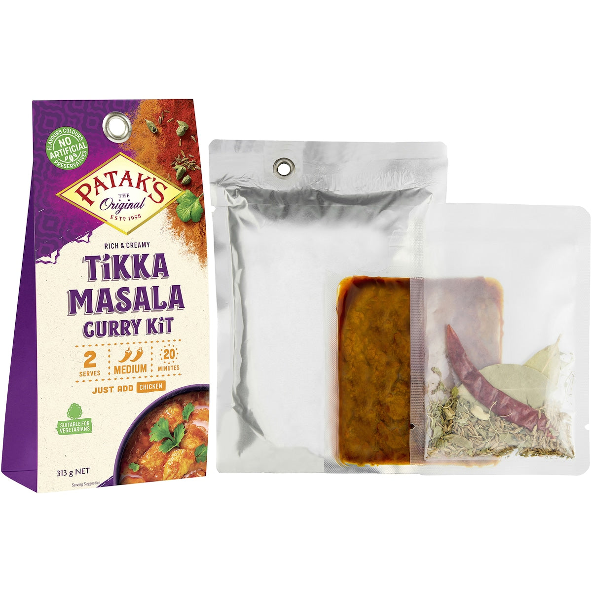 Pataks Tikka Masala Curry Kit 313g