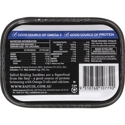 Safcol Sardines In Oil 110g