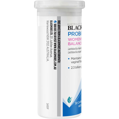 Blackmores Probiotics+ Womens Flora Balance Vitamin Capsules 30 pack