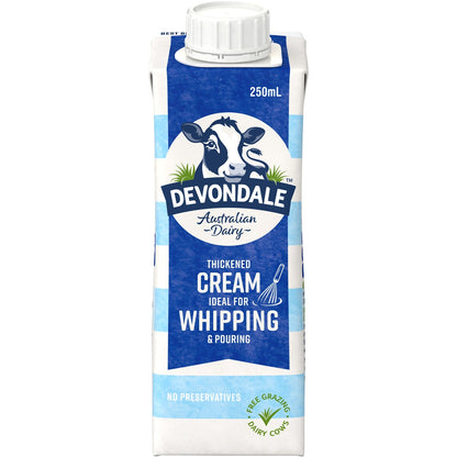 Devondale Thickened Cream Long Life Uht Cream 250ml