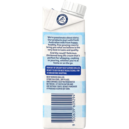 Devondale Thickened Cream Long Life Uht Cream 250ml