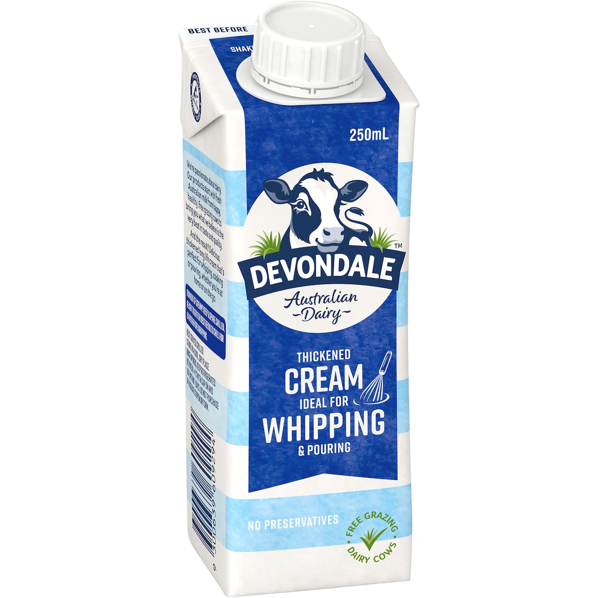 Devondale Thickened Cream Long Life Uht Cream 250ml