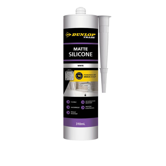 Dunlop Silicone Sealant Matte White 310ml