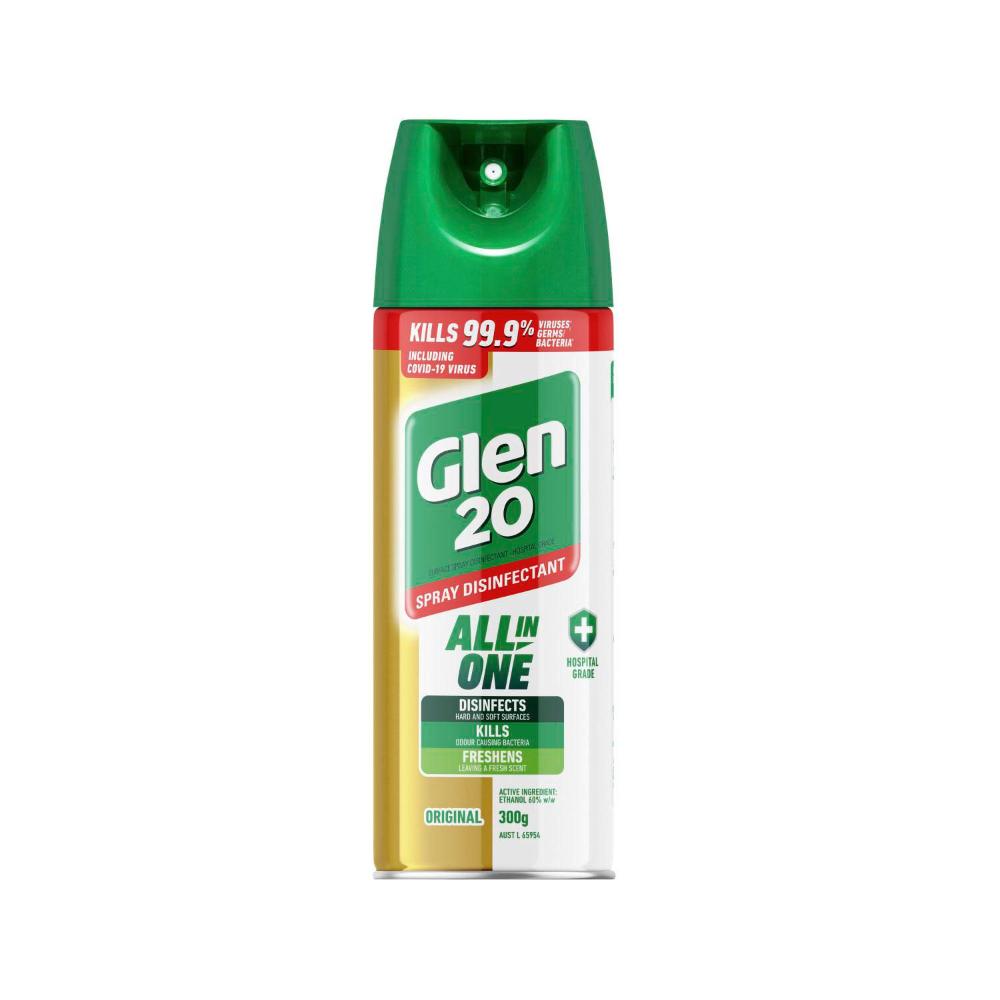 Glen 20 Disinfectant Air Freshener Spray Original - 300g