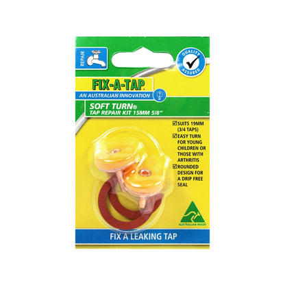 Fix a Tap Soft Turn Tap Valve Repair Kit - 15mm - 2 Pack