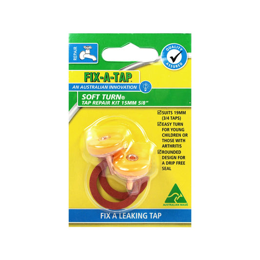Fix a Tap Soft Turn Tap Valve Repair Kit - 15mm - 2 Pack