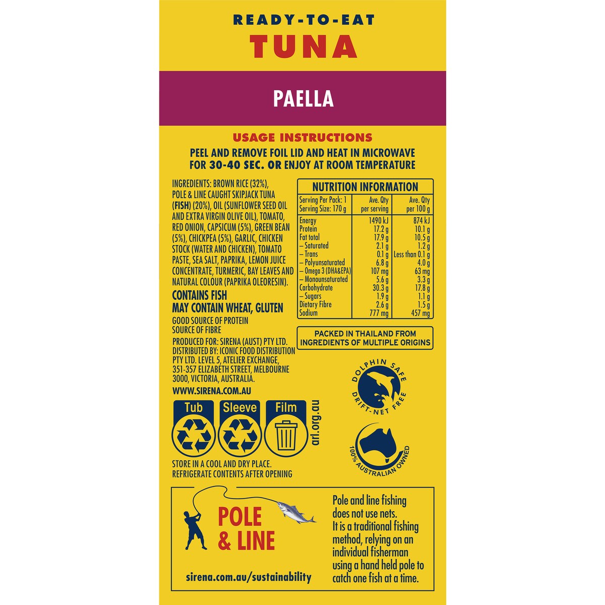 Sirena Tuna Paella 170g