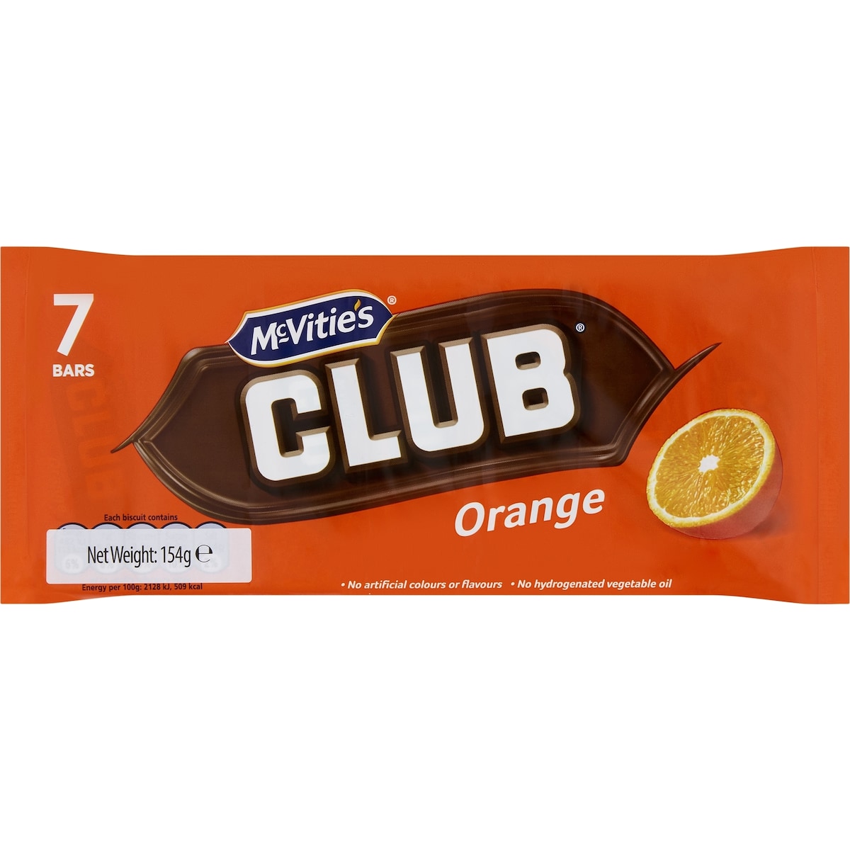 McVitie's Club Orange 7 pack