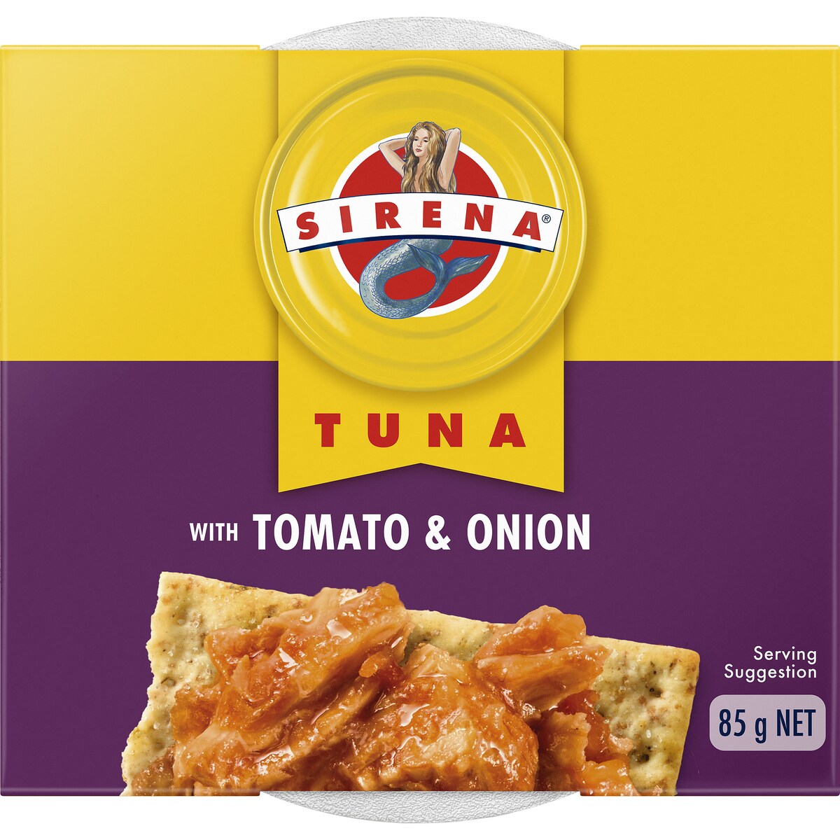 Sirena Tuna Snack Tub Tomato & Onion Snacking 85g