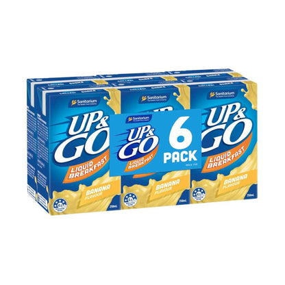 Sanitarium Up&go Cereal Banana 6x250ml - 1.5L