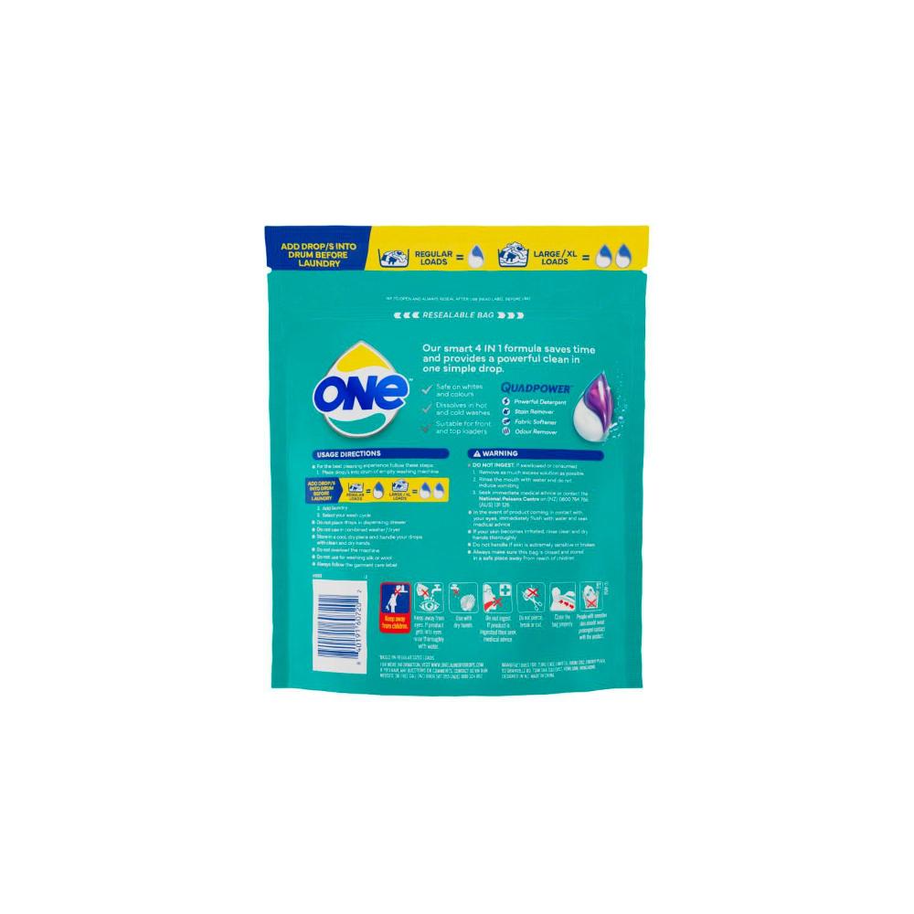 One 4 In 1 Laundry Capsule Drops Fresh Scent - 17 pack
