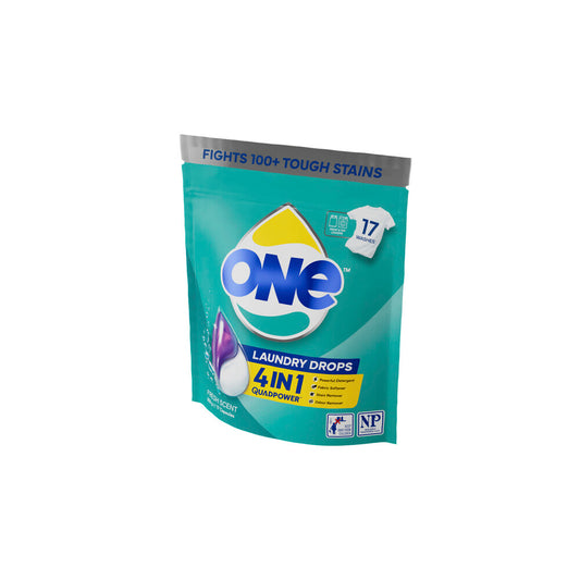 One 4 In 1 Laundry Capsule Drops Fresh Scent - 17 pack