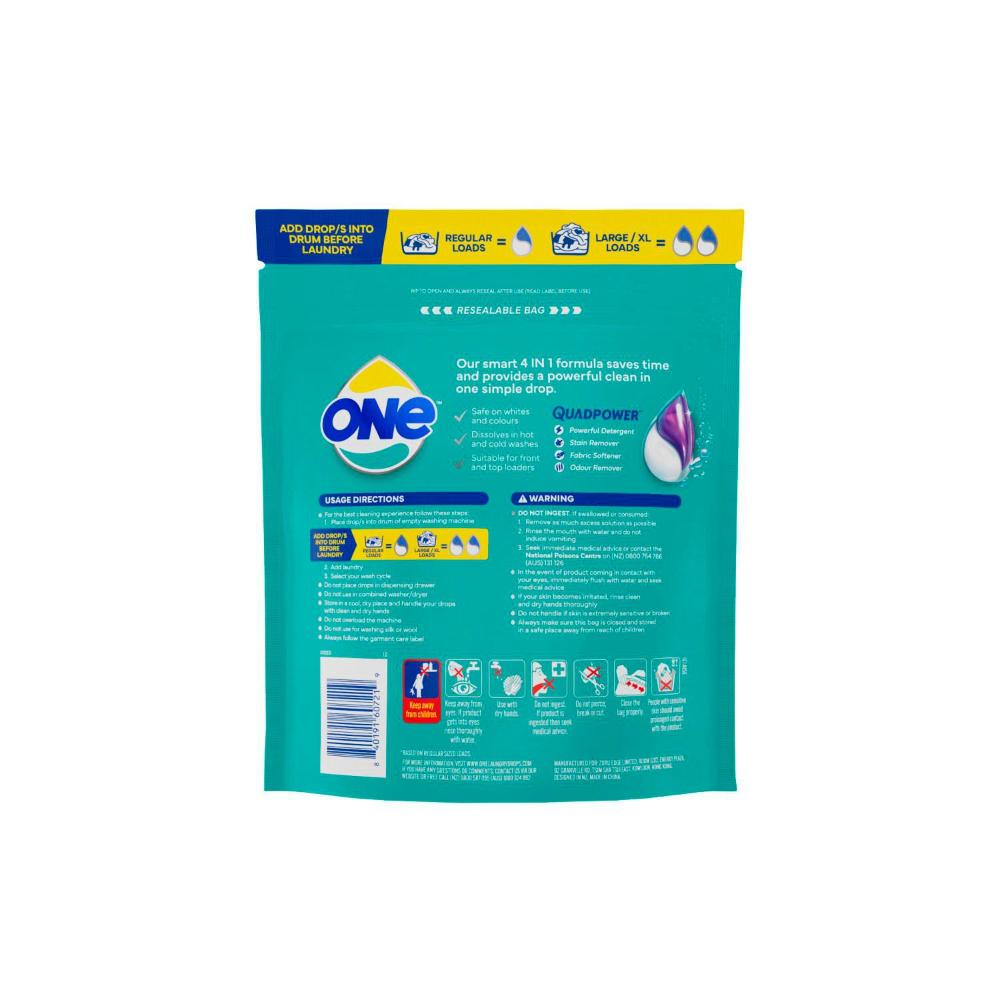 One 4 In 1 Laundry Capsule Drops Fresh Scent - 28 pack