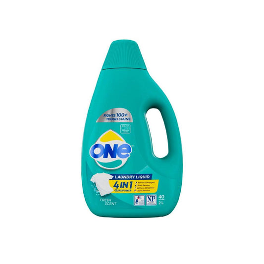 One 4 In 1 Laundry Liquid Fresh Scent - 2L