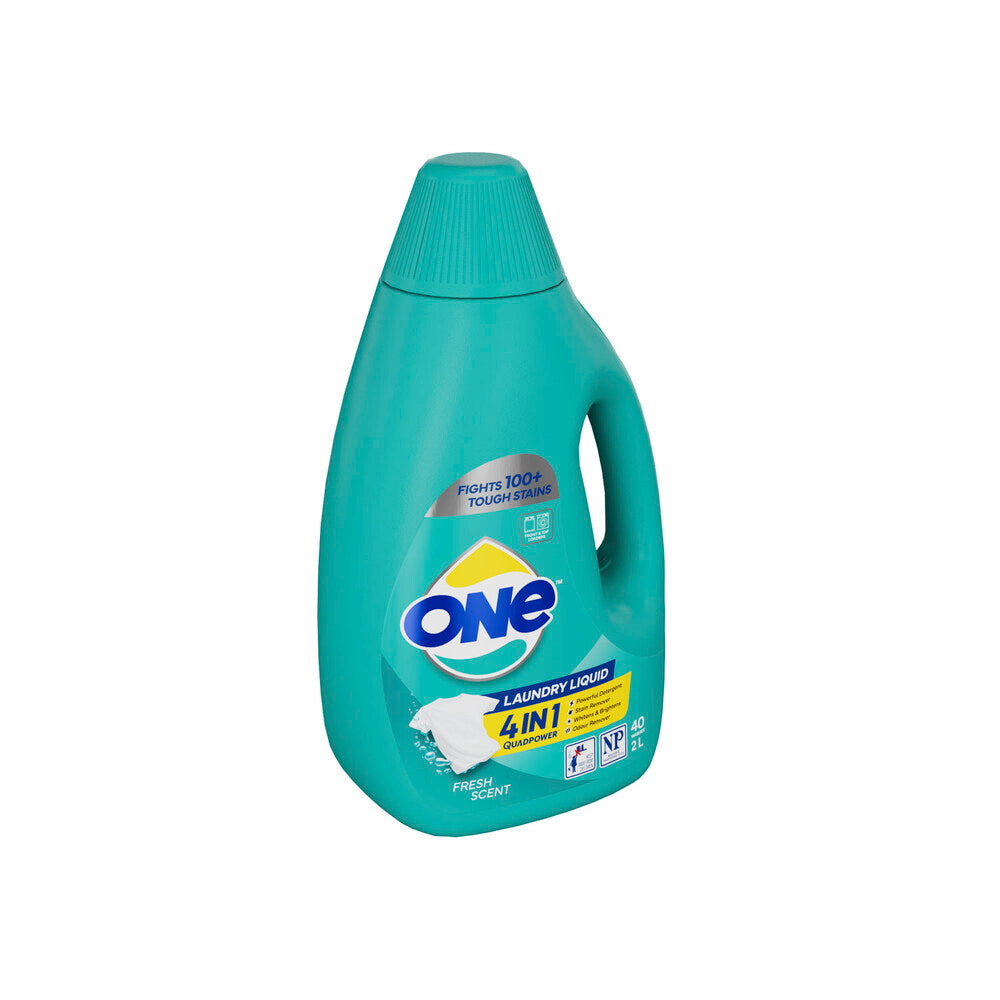 One 4 In 1 Laundry Liquid Fresh Scent - 2L