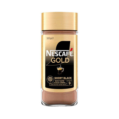 Nescafe Gold Short Black Strong Instant Coffee - 100g