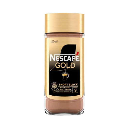 Nescafe Gold Short Black Strong Instant Coffee - 100g