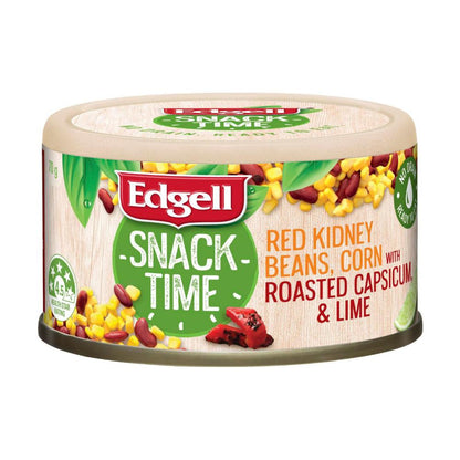 Edgell Snack Time Sweet Corn Red Kidney Beans Capsicum - 70g