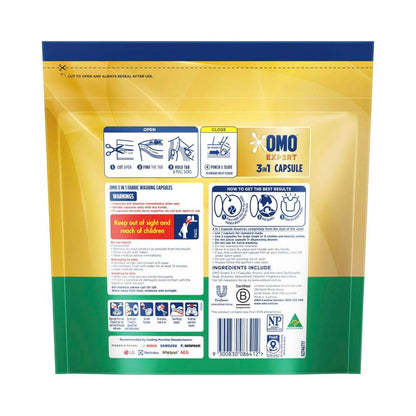 OMO Expert Laundry Capsules 3 In 1 Odour Eliminator - 28 pack