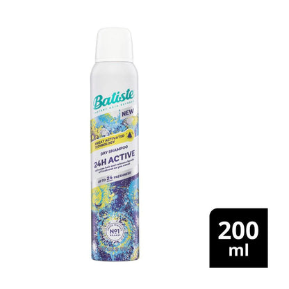 Batiste 24h Active Sweat Activated Dry Shampoo - 200mL