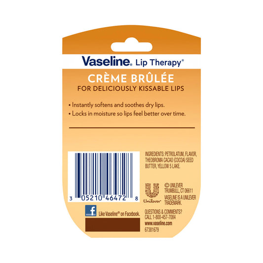 Vaseline Lip Therapy Creme Brulee Tub - 7g