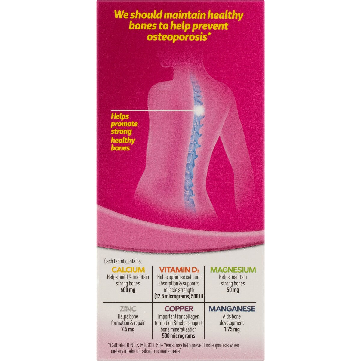 Caltrate Bone & Muscle 50 Plus With Calcium & Vitamin D3 100 pack